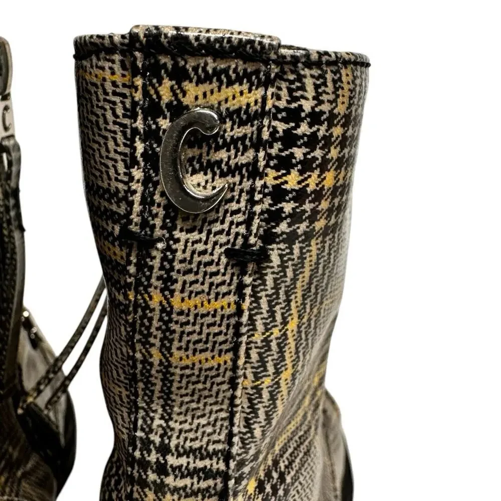Circus by Sam Edelman Women's Gili Fashion Boot, Yellow Multi Zip Up Size 6.5